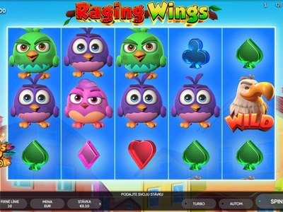 Игровой аппарат Raging Wings студии Endorphina